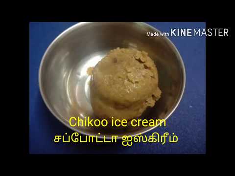 Only 3 ingredients /சப்போட்டா ஐஸ்கிரீம் /Chikoo ice cream in tamil