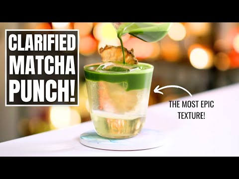 CLARIFIED MATCHA PUNCH: Silky Smooth, Packed with Flavour!