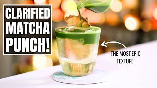 CLARIFIED MATCHA PUNCH: Silky Smooth, Packed with Flavour!