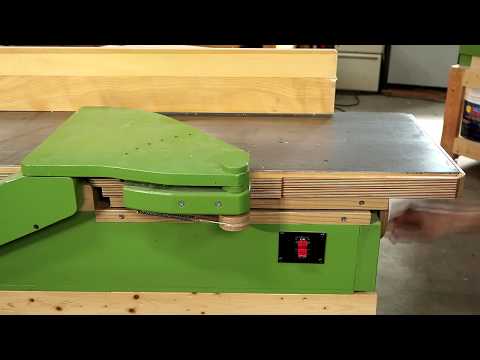 Why I used a parallelogram mechanism for the jointer infeed table