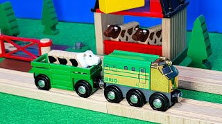 BRIO Wooden Trains Special Edition Train 2023 with Farm Trains