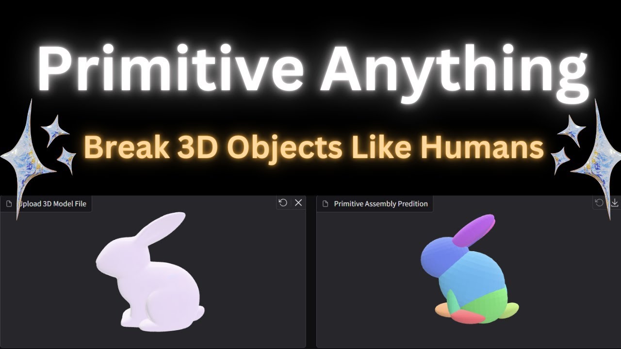 Primitive-Anything: AI Breaks Down 3D Models Like Humans! - Install Locally