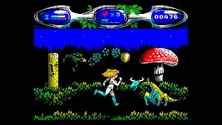 ZX Spectrum Game: Valley of Rains (2019 Zosya) Longplay with cheats