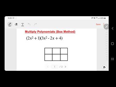 Using The Box Method To Multiply A Trinomial By A Trinomial Math Tutorial