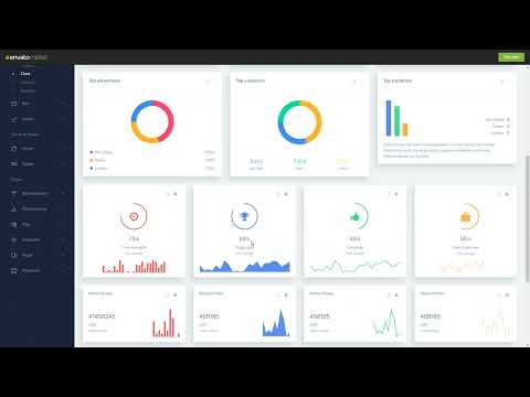 Bootstrap Admin Dashboard Template with Light Theme   Materiel