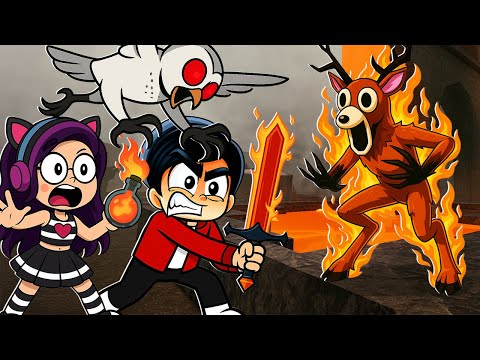 I built a lava trap to troll the deer in 99 nights in the woods