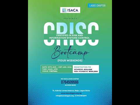 CRISC 2026 BOOTCAMP SESSION 4