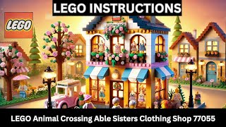 LEGO INSTRUCTIONS: Build the FUN Animal Crossing Able Sisters Clothing Shop 77055 – Fashion Fun!