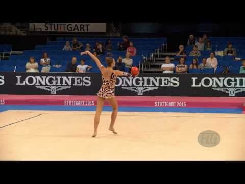 Monika MICKOVA (CZE) 2015 Rhythmic Worlds Stuttgart - Qualifications Ball