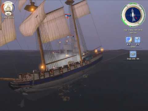 Let's Play Age of Pirates 2 - 13 (Planning Ahead, Flaming Spaniards, Decrewing, Capture)