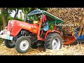 Mahindra 585 Di Sugercane Trailer Amazing Stunt Part 2 Pulling Loaded Trolley Villagework