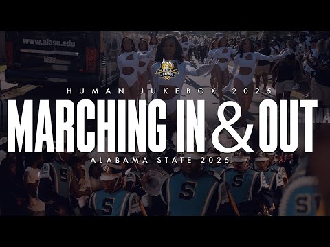 Southern University Human Jukebox 2025 | Marching In & Out | Alabama State