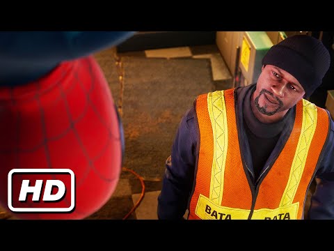 Uncle Aaron Finds out Spider-Man's True Identity Scene | Spider-Man Miles Morales