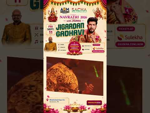 Jigardan Gadhavi LIVE in New Jersey 2026 | Biggest Navratri Mahotsav in USA | Garba Night