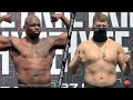 DILLIAN WHYTE FLEXES MASSIVE BICEPS & MAKES WEIGHT FOR ALEXANDER POVETKIN REMATCH | FULL WEIGH IN