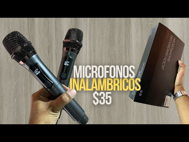 Vídeo relacionado con ALPOWL Micrófono Inalámbrico,2,4GHz Set de Doble Micrófono Inalámbrico con Receptor,200ft,Micrófono de karaoké inalámbrico Profesional,Adecuado para Canto, Reuniones,Discursos,Micrófono de Karaoke,DJ
