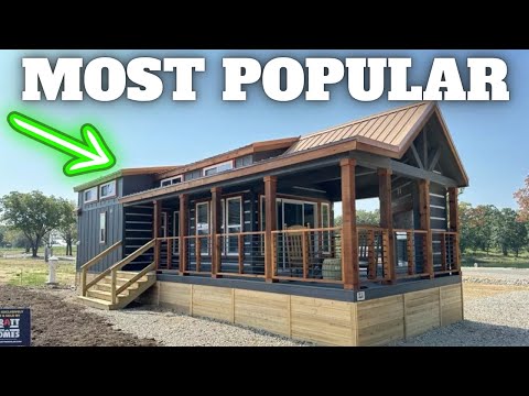 TOP SELLING tiny house right now! New Park Model Cabin Tour