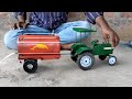 Mini Mahendra green colour tractor water tanker unboxing tractor video
