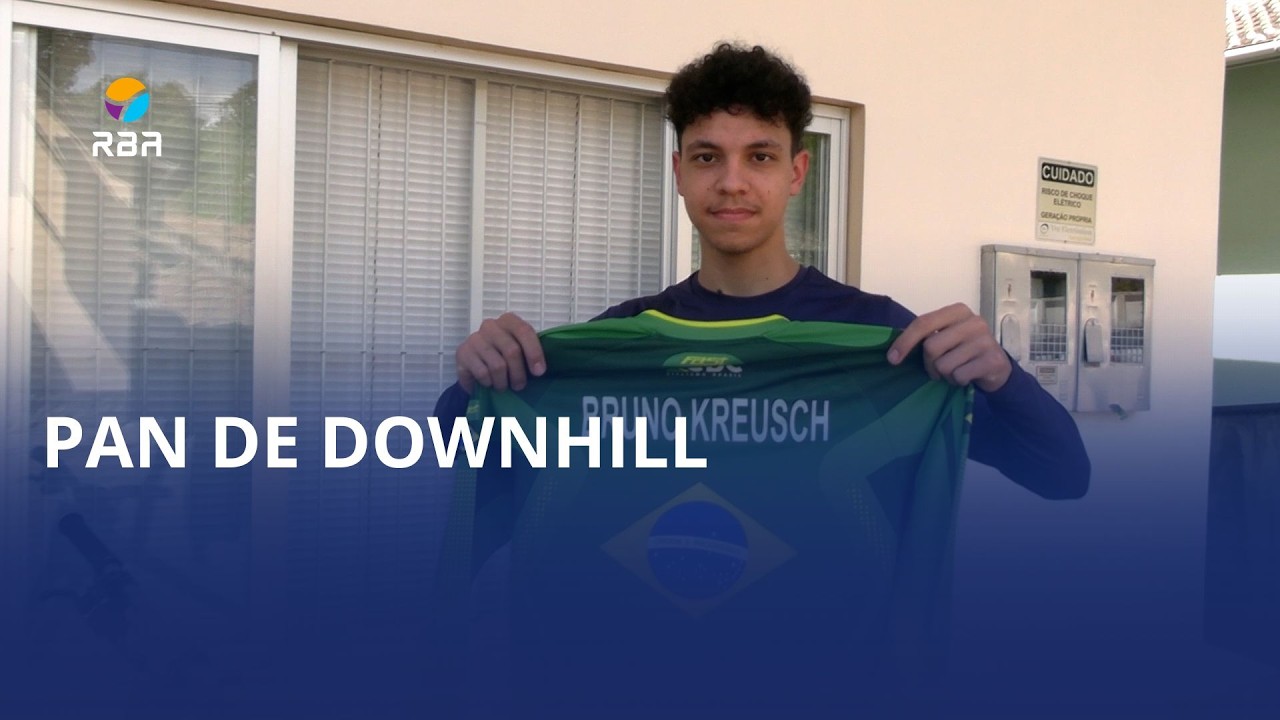 Pan de Downhill. Bruno, de Ibirama, compete no Rio Grande do Sul