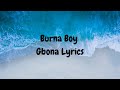 Burna Boy Gbona Lyrics