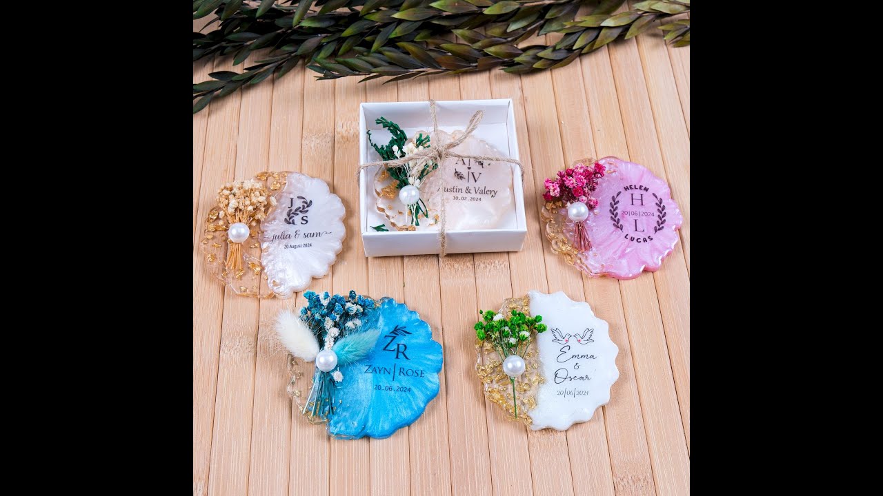Epoxy Resin Fridge Magnet, Wedding Favors for Guests Birthday Magnet Favors, Baby Shower Favors