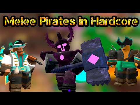 Melee Pirates in Hardcore Roblox Tower Defense Simulator