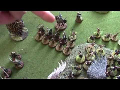 Lord of the Rings SBG Battle Report - Hobbits and Noldorin Exiles vs Radagast and Eagles