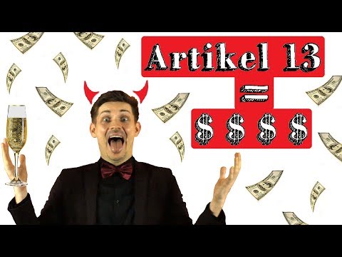 Mit Artikel 13 fette GEWINNE machen 😈 Zeig's Axel Voss!