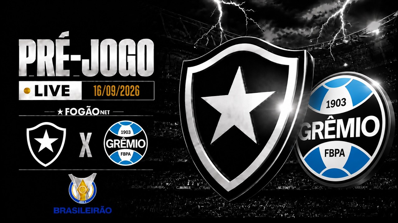 LIVE | Glorioso fecha com Tite; pré-jogo de Botafogo x Grêmio pela 21ª rodada do Brasileirão