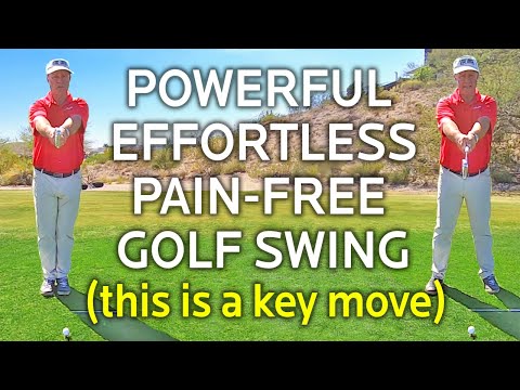 Powerful, Effortless, Pain-Free Golf Swing (A Key Move)