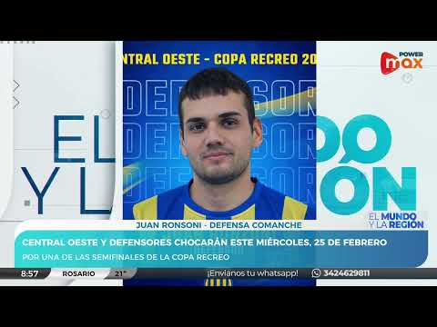 Central Oeste y Defensores chocarán en semifinales de Copa Recreo | Juan Ronsoni - Defensa Comanche
