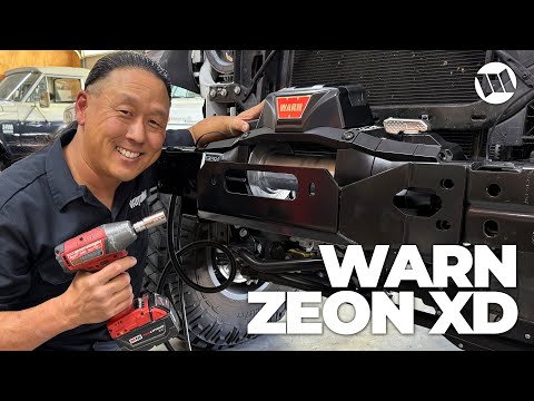 WARN ZEON XD Winch Installation on Jeep Wrangler JL or Gladiator Steel Bumper