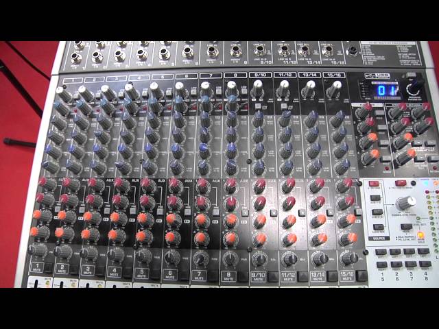 Vídeo relacionado con Behringer XENYX X2442USB mezclador para directo x-2442 usb und.