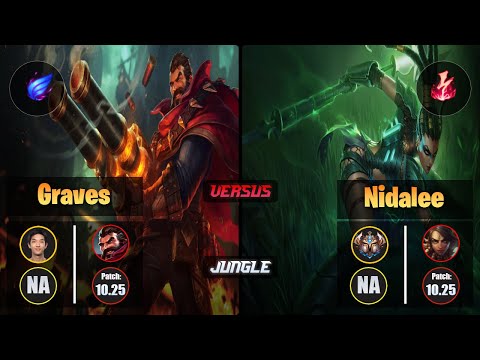 Blaber GRAVES (Jungle) [Phase Rush] VS NIDALEE - Challenger NA Patch 10.25