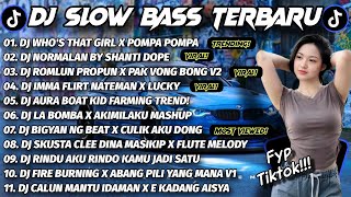 Download lagu DJ SLOW BASS TERBARU 2025 🎵 DJ WHO'S THAT GIRL X NORMALAN X ROMLUN PROPUN X PAK VONG BONG 🇵🇭🎧 mp3