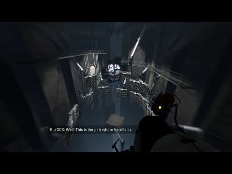 PORTAL 2 - Wheatley's extended 'jump in the pit' dialogue with subtitles