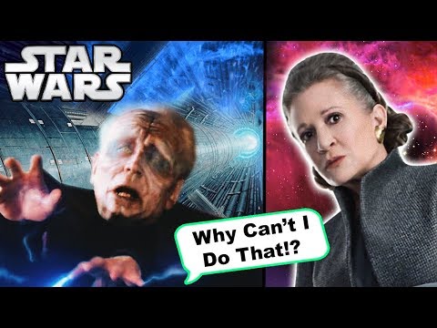 Why Palpatine CAN'T Fly Like Leia In The Last Jedi to SAVE Himself - Star Wars Explained