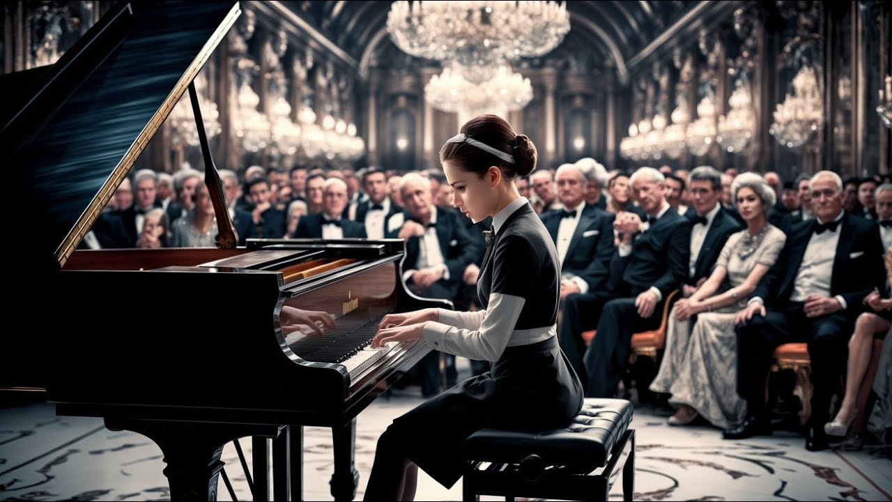 Waitress’s Piano Performance Shocks the Rich Crowd into Silence...