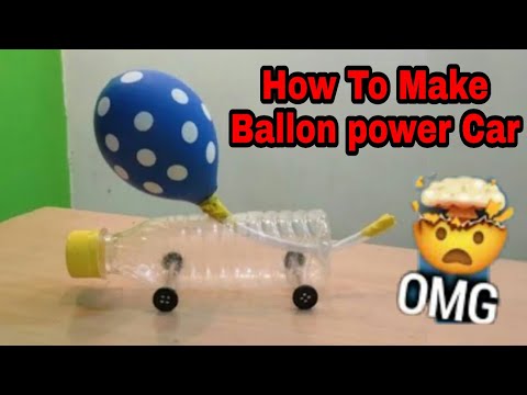 🔴 How to Make Amazing Balloon Powered Car - Air Car😉, #creativeinvention