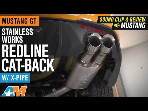 2018-2020 Mustang GT Stainless Works Redline Cat-Back Exhaust w/ X-Pipe Sound Clip & Review