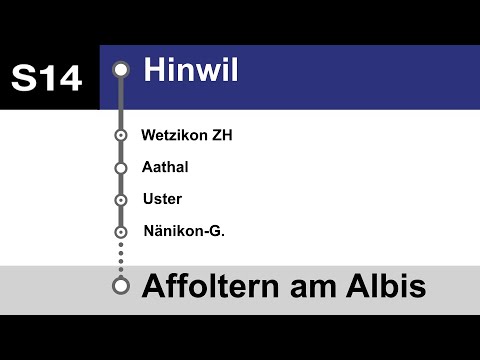 ZVV Ansagen » S14 Hinwil — Affoltern am Albis | SLBahnen