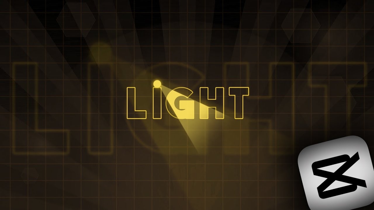 Viral Light Animation within Text - CapCut tutorial