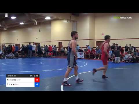 2018 Marine Corps US Open/UWW Junior Freestyle 74 Rnd Of 32 - Nathan Morris (West) Vs. Cayd Lara (