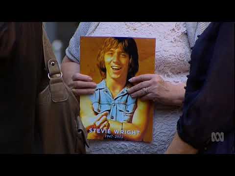 Stevie Wright's funeral news story 2016