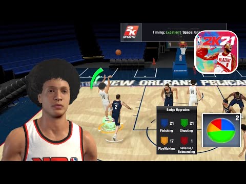 NBA 2K21 Mobile My Career EP 1 - Creation & Team Practice Games