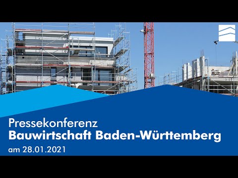 Pressekonferenz Bauwirtschaft Baden-Württemberg 28.01.2021
