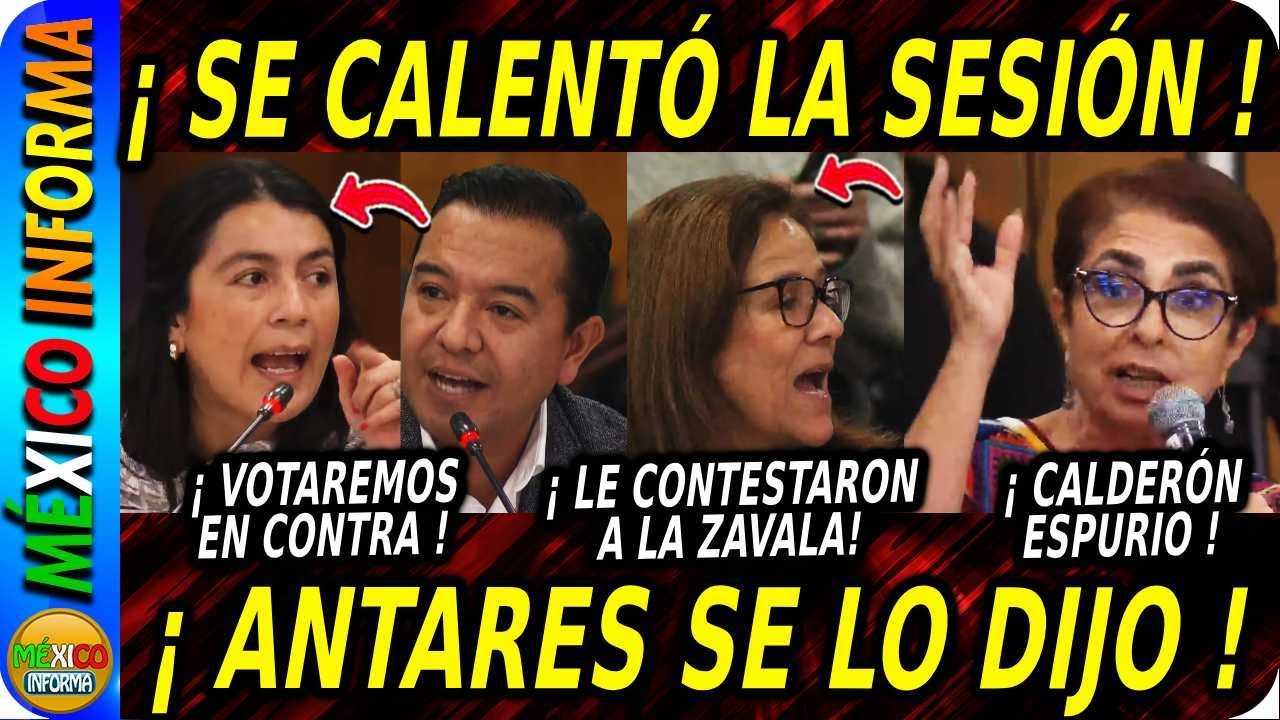 SE CALENTÓ LA SESIÓN EN COMISIONES. ANTARES VÁZQUEZ SE LO DIJO DE FRENTE A MARGARITA ZAVALA.