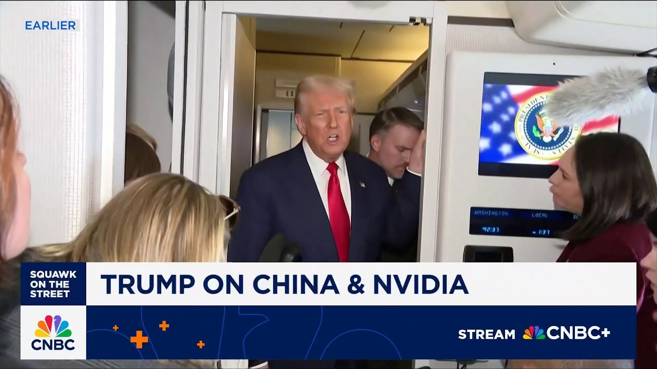 Trump on China's Xi meeting: Did not discuss Nvidia's Blackwell chips - YouTube