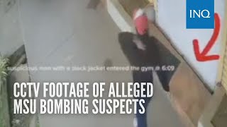CCTV footage of alleged MSU bombing suspects