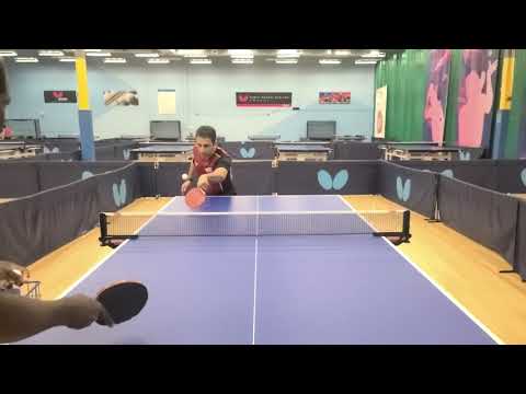 Butterfly Training Tips with Rachid El Boubou - Backhand Push to Topspin Loop Transition